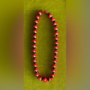 Antique Art Deco Glass Bead Necklace